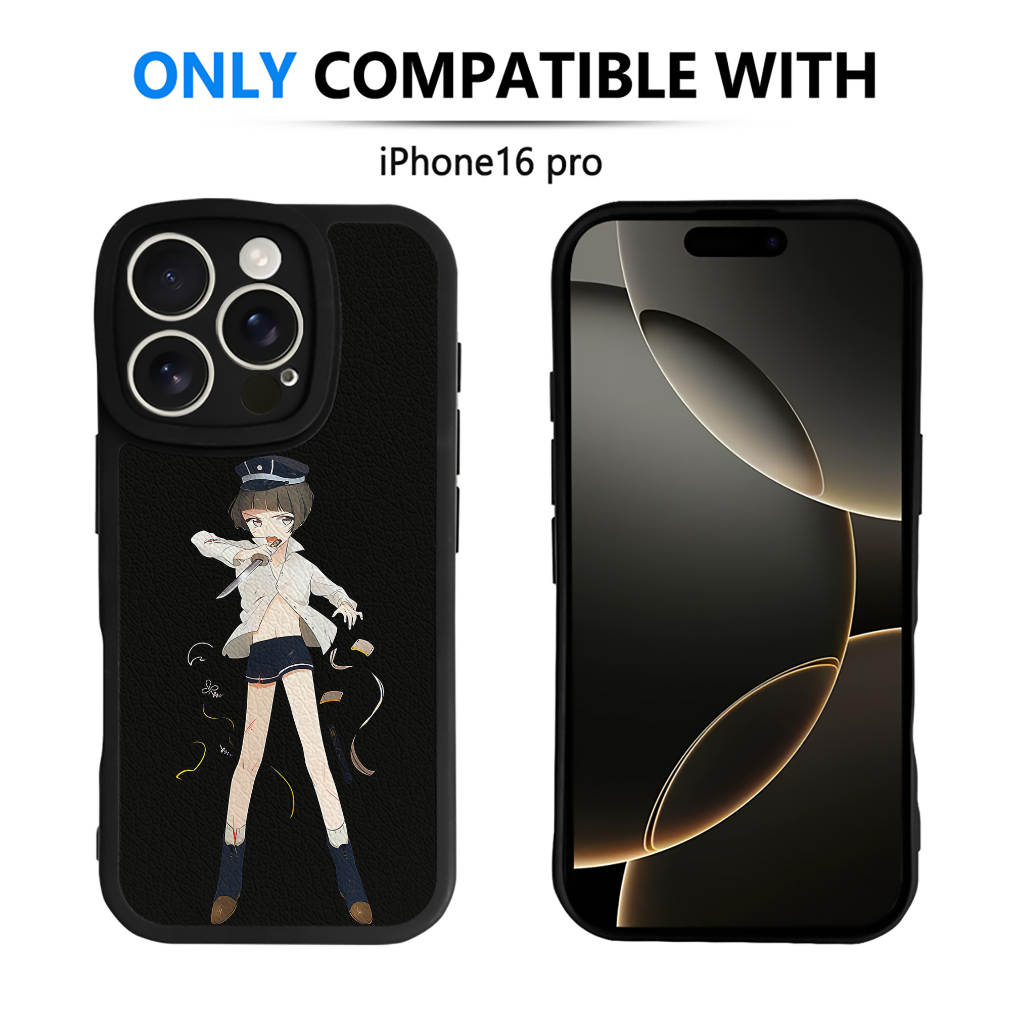 （画像用） 刀剣乱舞 Touken Ranbu 【iPhone 16シリーズ対応】シリコンスマホケース（レザー調） 材質：シリコン